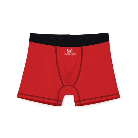 PBH "PEWBICKHARE UNDERWEAR - RED|WHITE LOGO" Men's Boxer Briefs