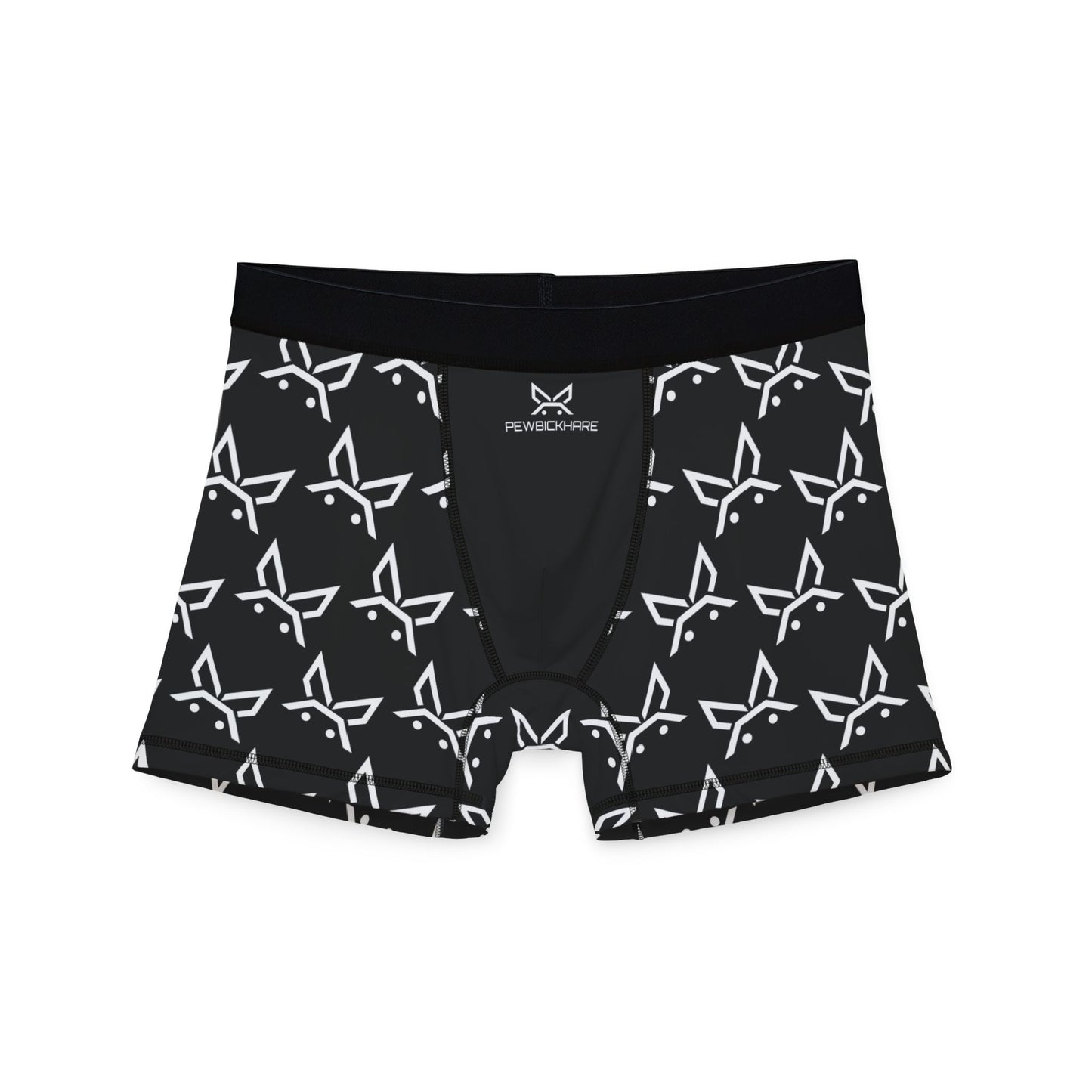 PBH "PEWBICKHARE UNDERWEAR - BLACK|WHITE PATTERN" Men's Boxer Briefs