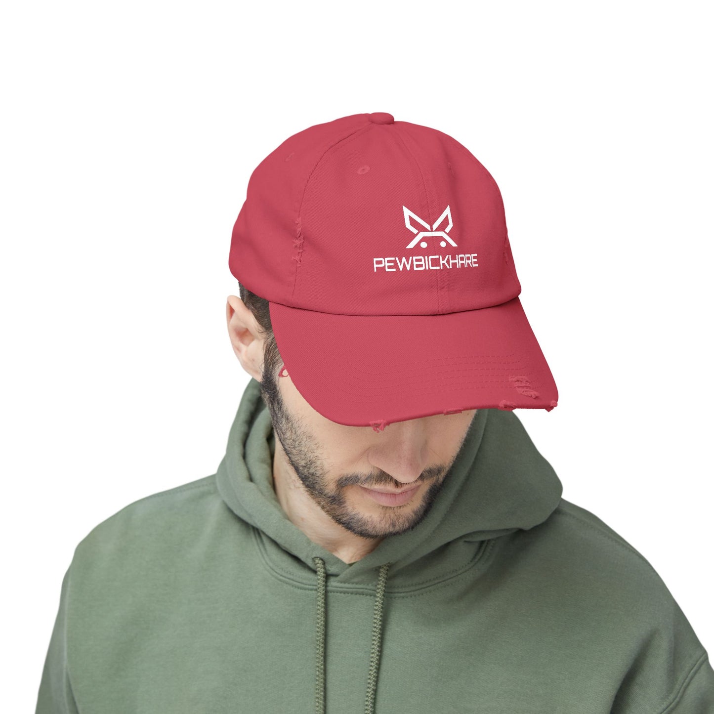 PBH - Distressed Cap - White Embroidery