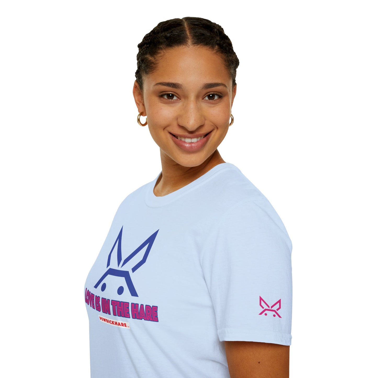 PBH "LOVE IS IN THE HARE" - (Hot Pink edition) - Original Unisex Cotton T-shirt