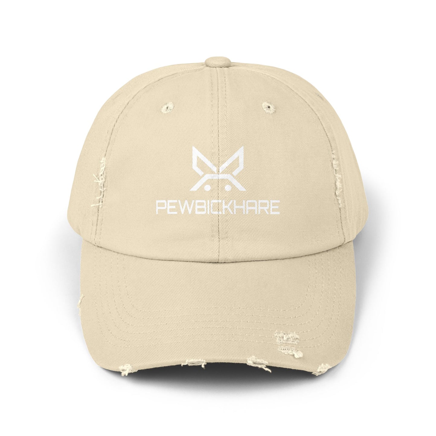 PBH - Distressed Cap - White Embroidery
