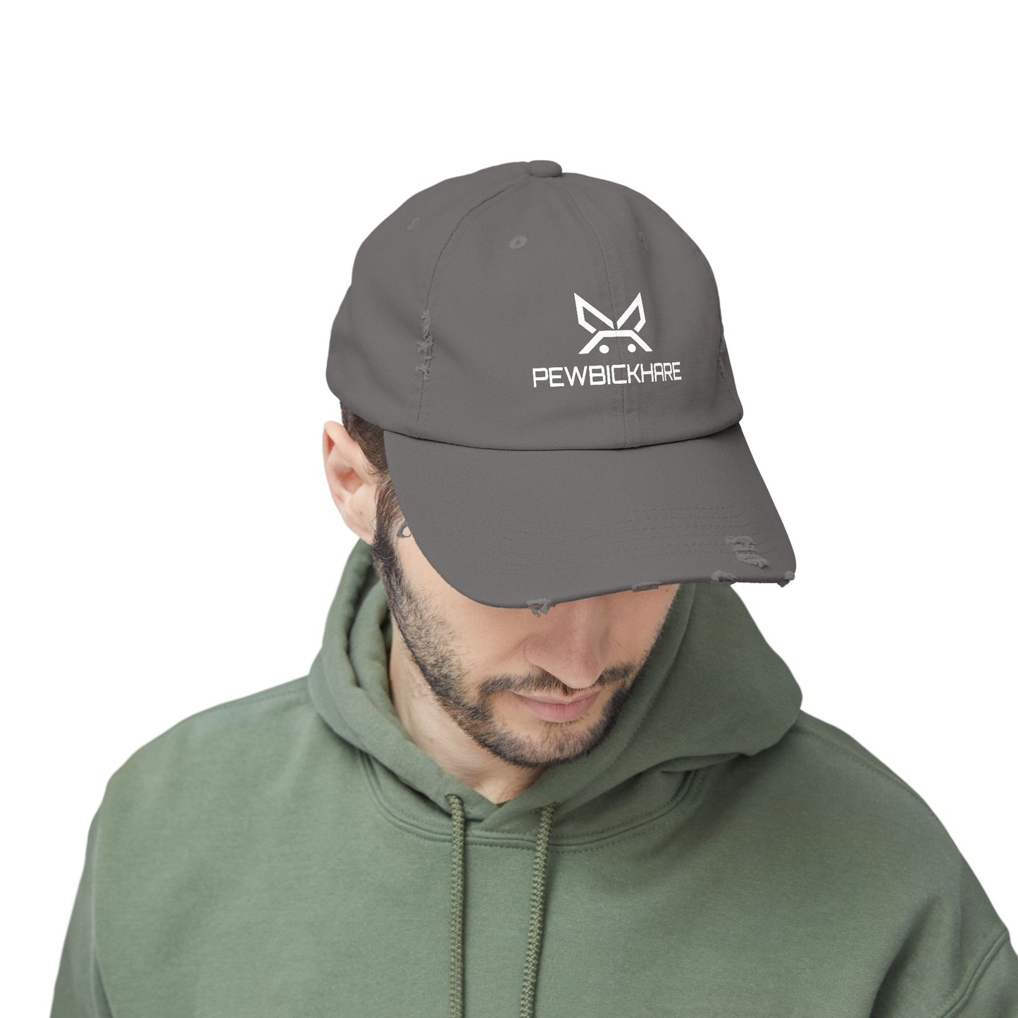 PBH - Distressed Cap - White Embroidery