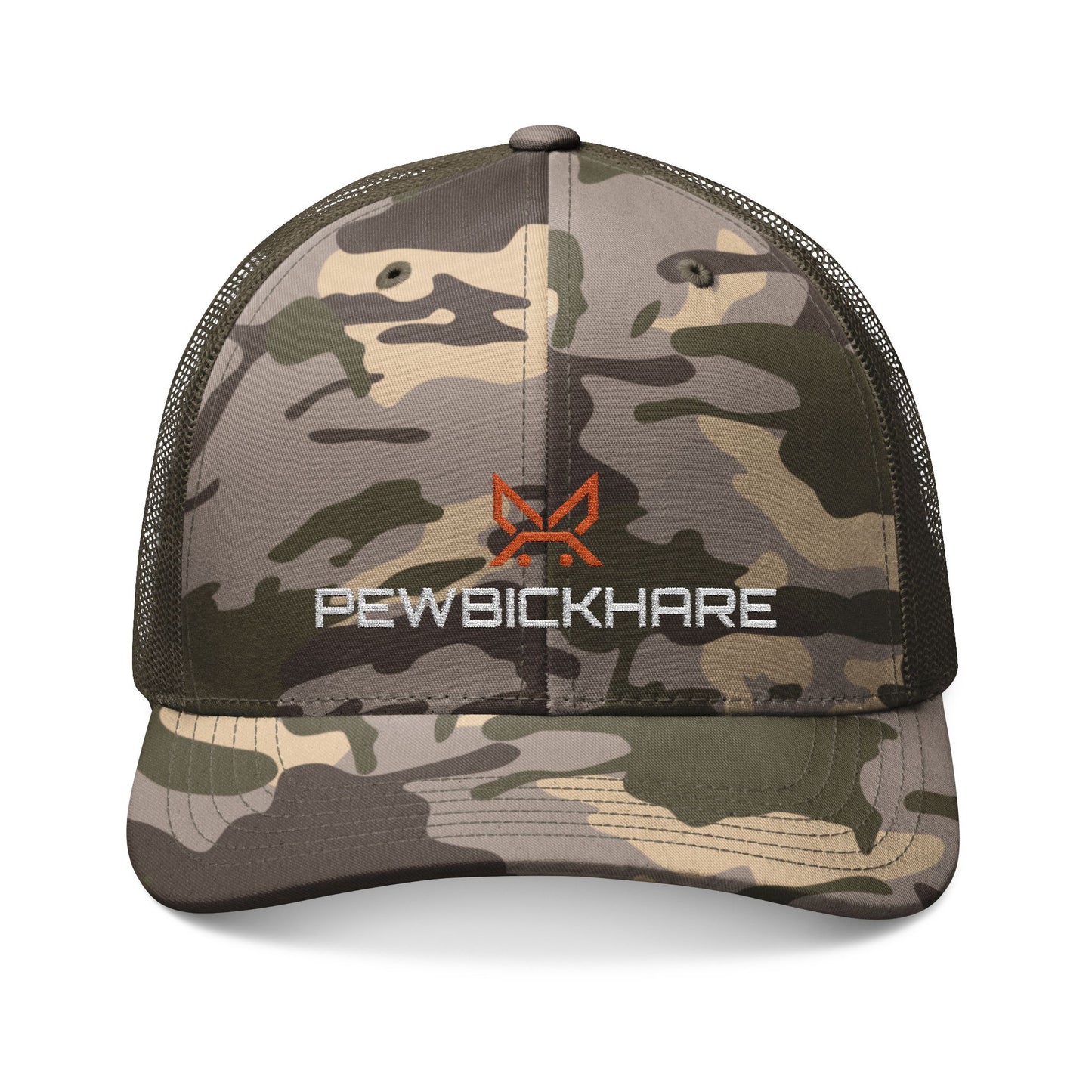 PBH Camouflage Trucker Hat — Embroidered Logo