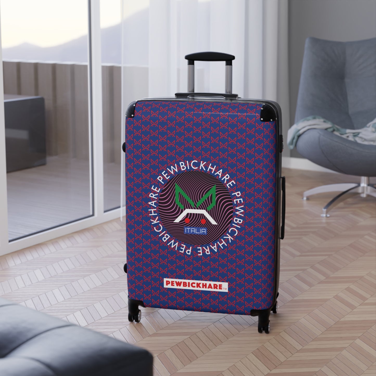 PBH - PEWBICKHARE ITALIA Design | Colorful Suitcase for Travel Lovers - BLUE