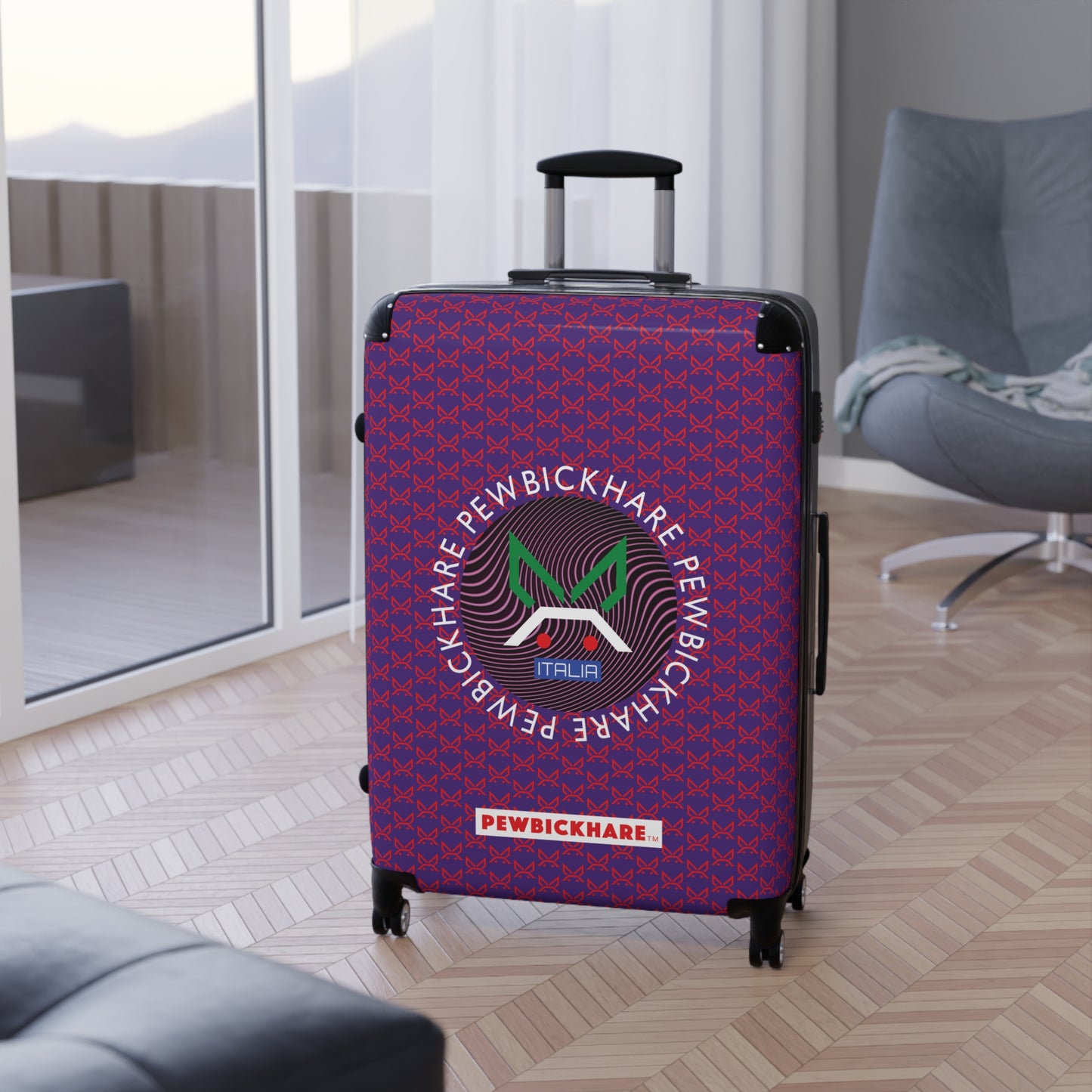 PBH - PEWBICKHARE ITALIA Design | Colorful Suitcase for Travel Lovers - PURPLE