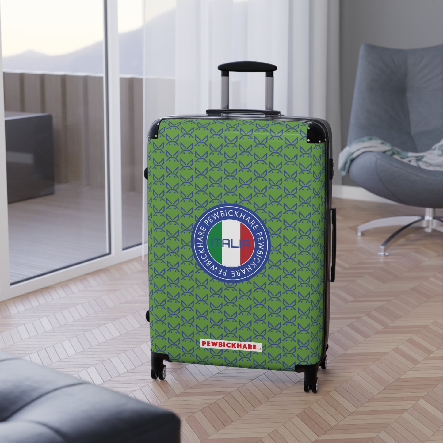 PBH - PEWBICKHARE ITALIA Design | Colorful Suitcase for Travel Lovers - Green