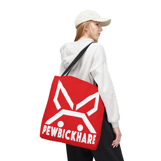 PBH 'Maxi HARE White'  Red Tote Bag
