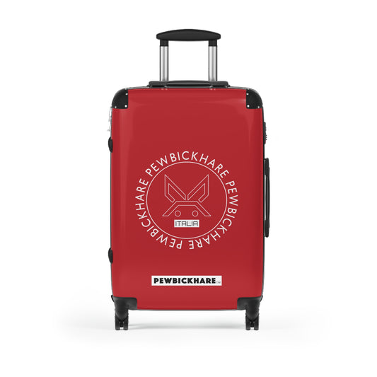 PBH - PEWBICKHARE ITALIA Design | Colorful Suitcase for Travel Lovers - SOLID RED