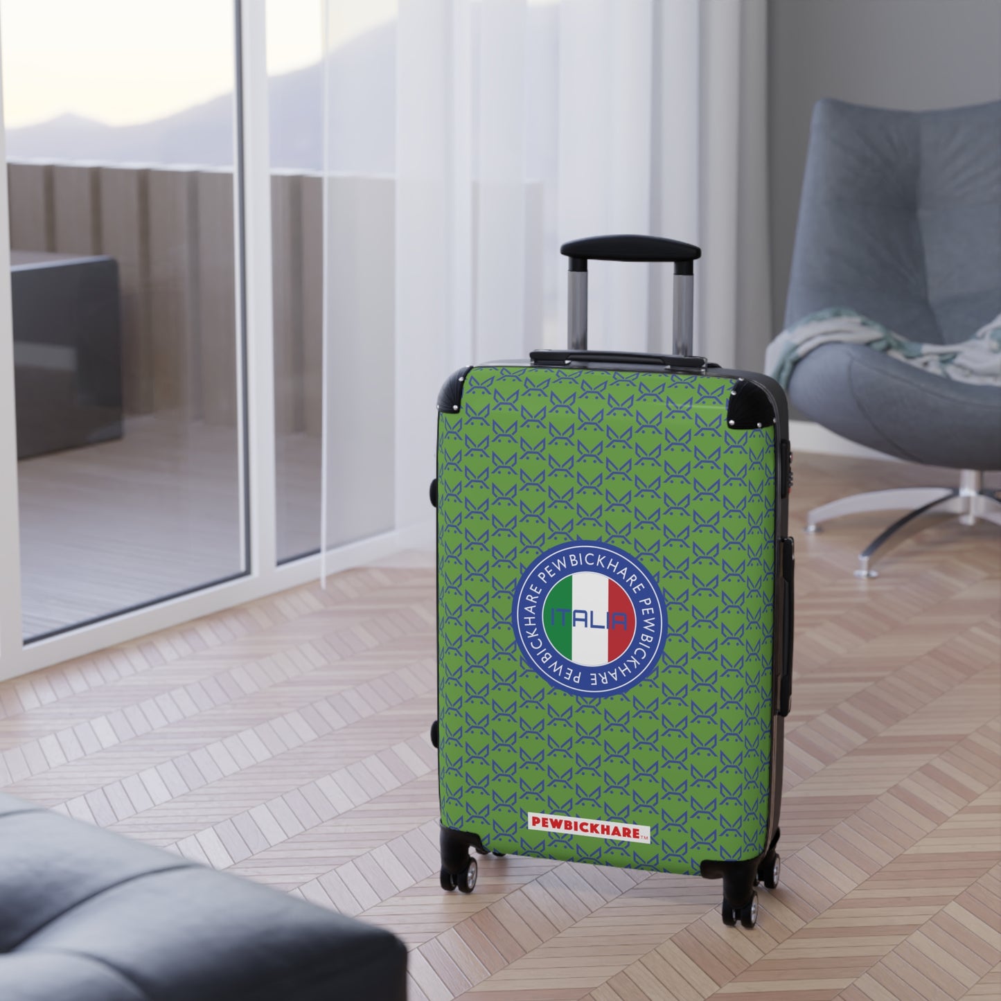 PBH - PEWBICKHARE ITALIA Design | Colorful Suitcase for Travel Lovers - Green