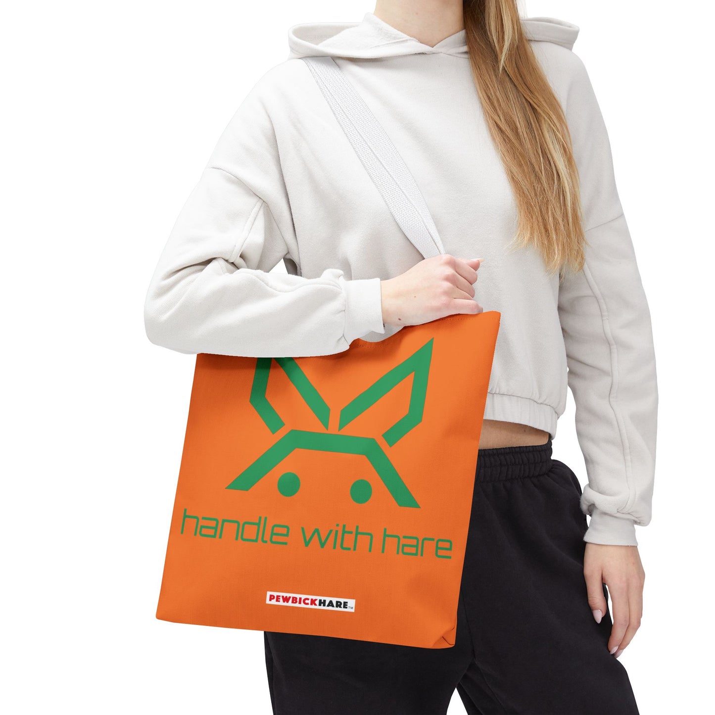 PBH 'Handle with HARE'  Orange Tote Bag