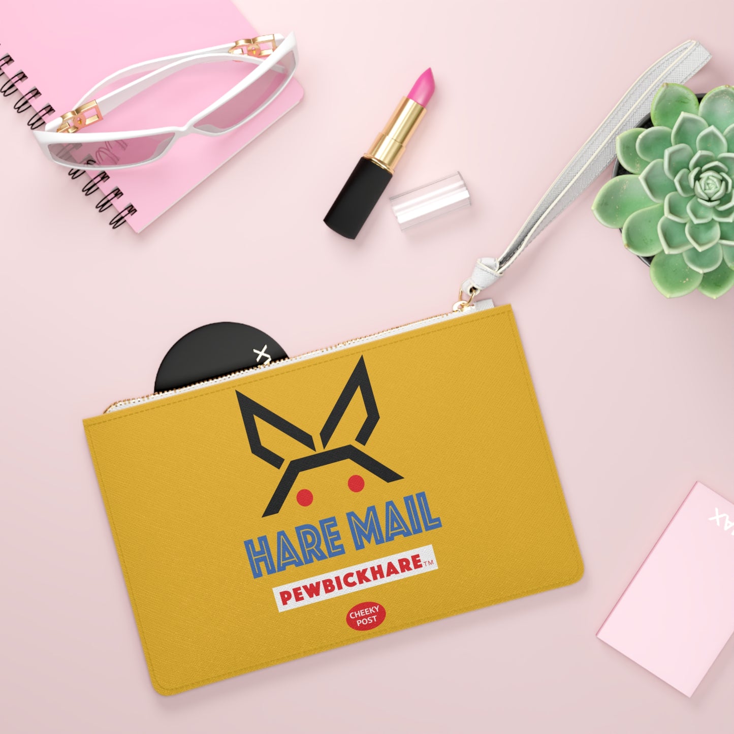PBH Yellow Clutch Bag - "Hare Mail"