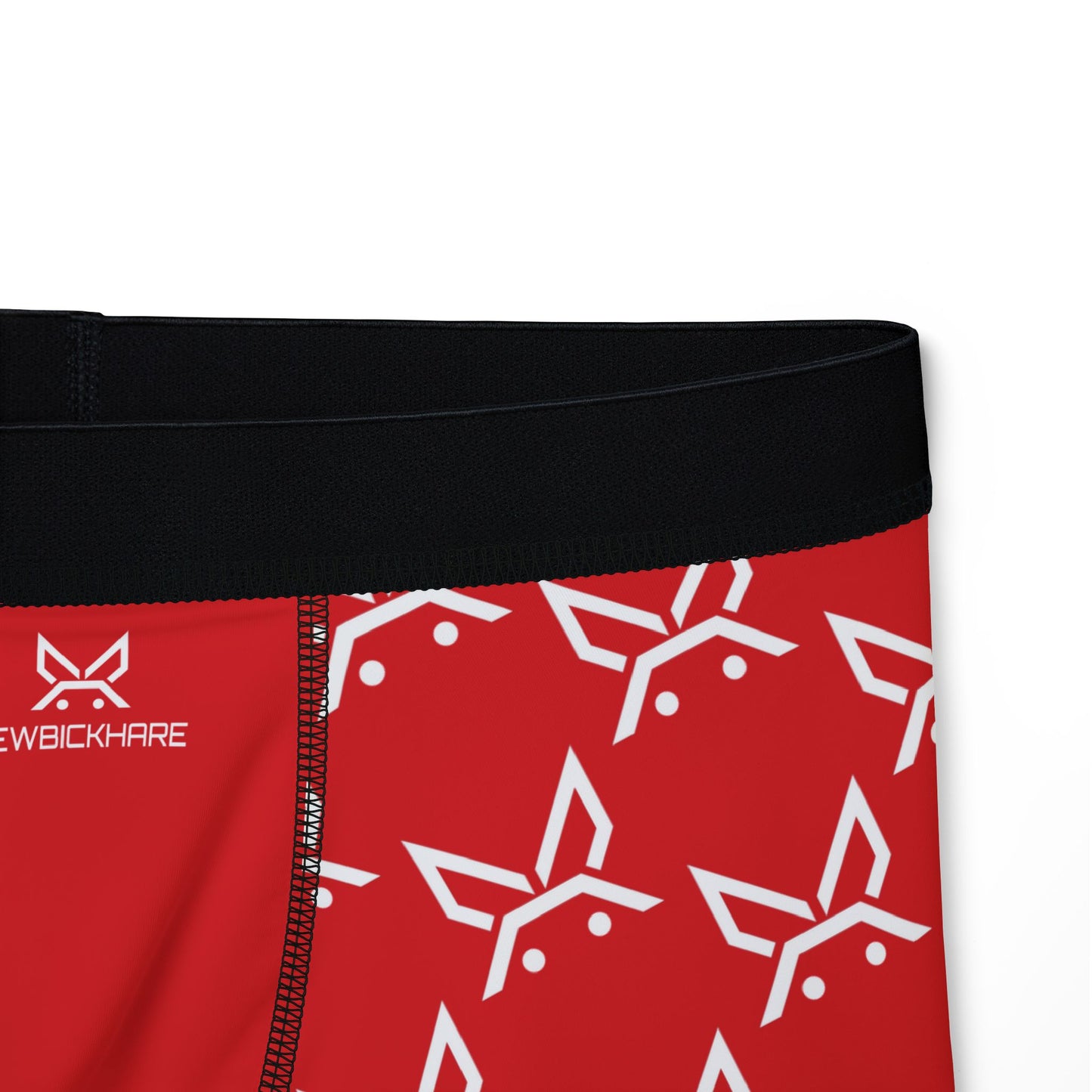 PBH "PEWBICKHARE UNDERWEAR - RED|WHITE PATTERN" Men's Boxer Briefs