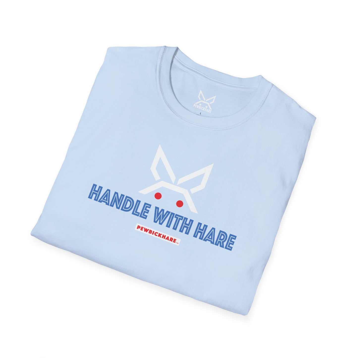 PBH "HANDLE WITH HARE" - (white edition) - Original Unisex Cotton T-shirt