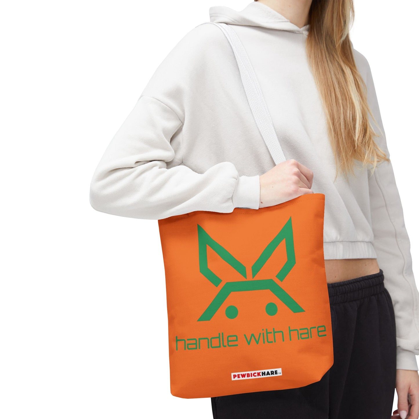 PBH 'Handle with HARE'  Orange Tote Bag