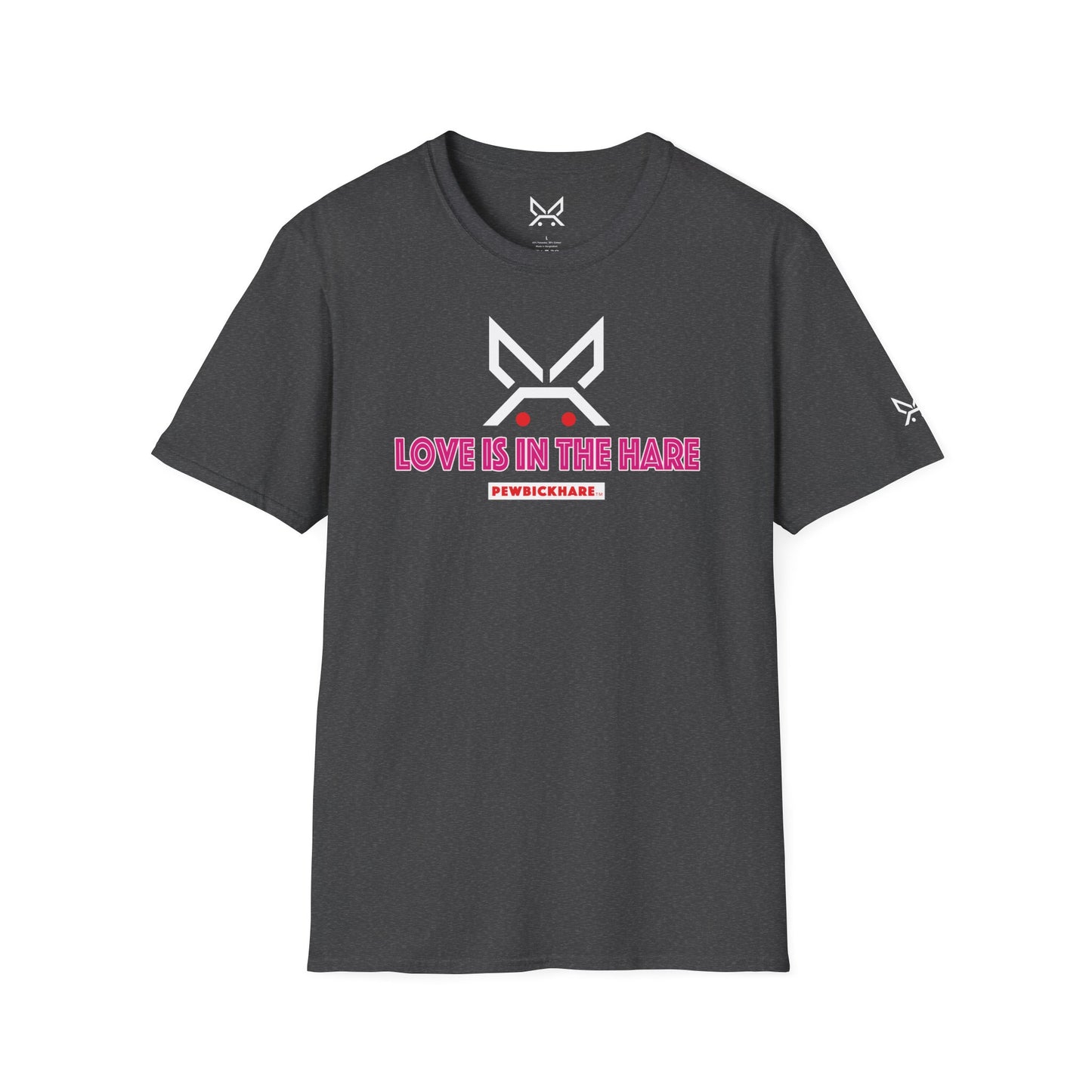 PBH "LOVE IS IN THE HARE" - (White/Pink edition) - Original Unisex Cotton T-shirt