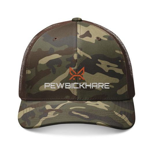PBH Camouflage Trucker Hat — Embroidered Logo