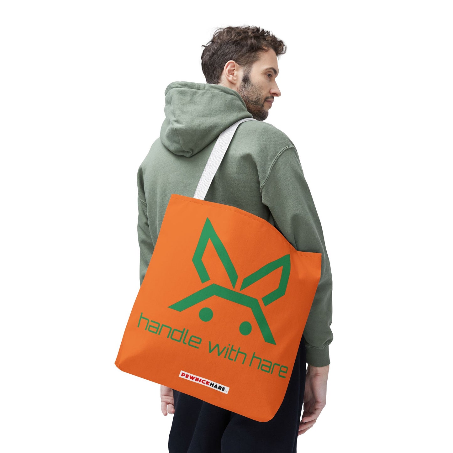 PBH 'Handle with HARE'  Orange Tote Bag