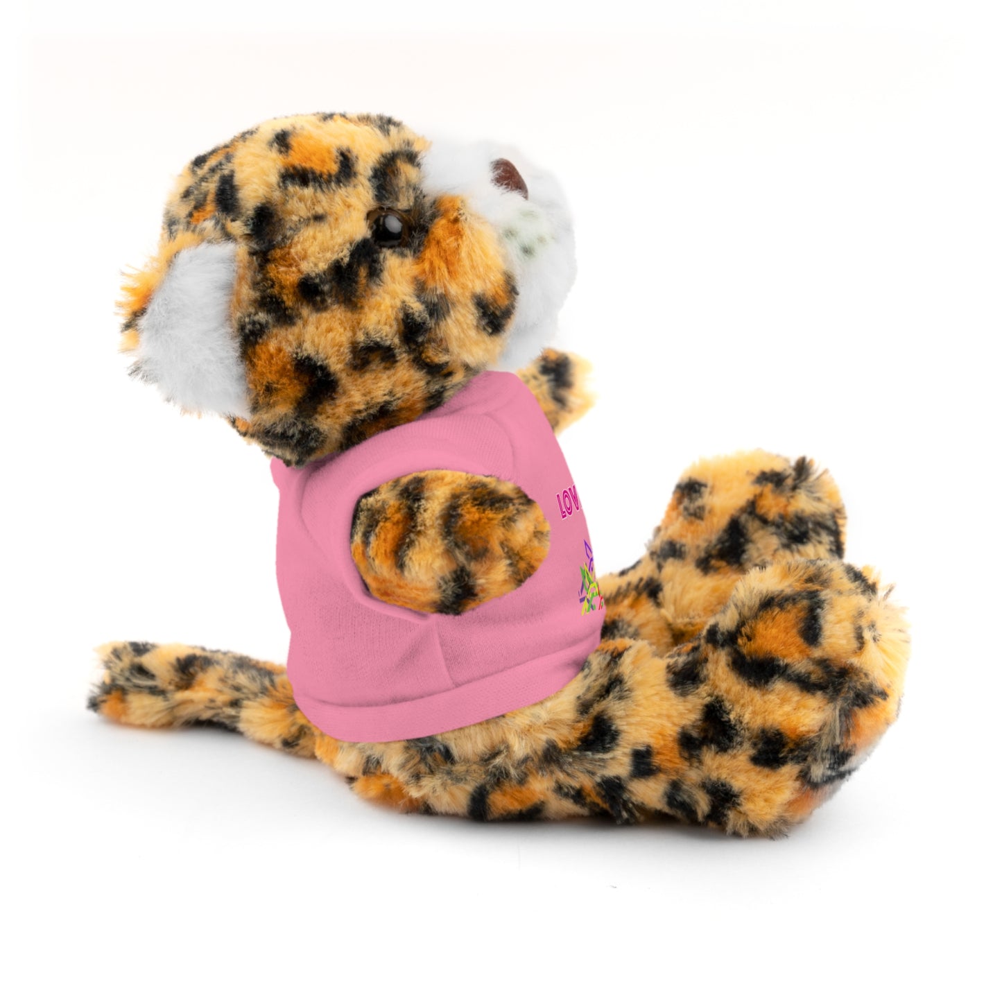 Stuffed animal with Graphic Tee - "Love Is In The Hare"