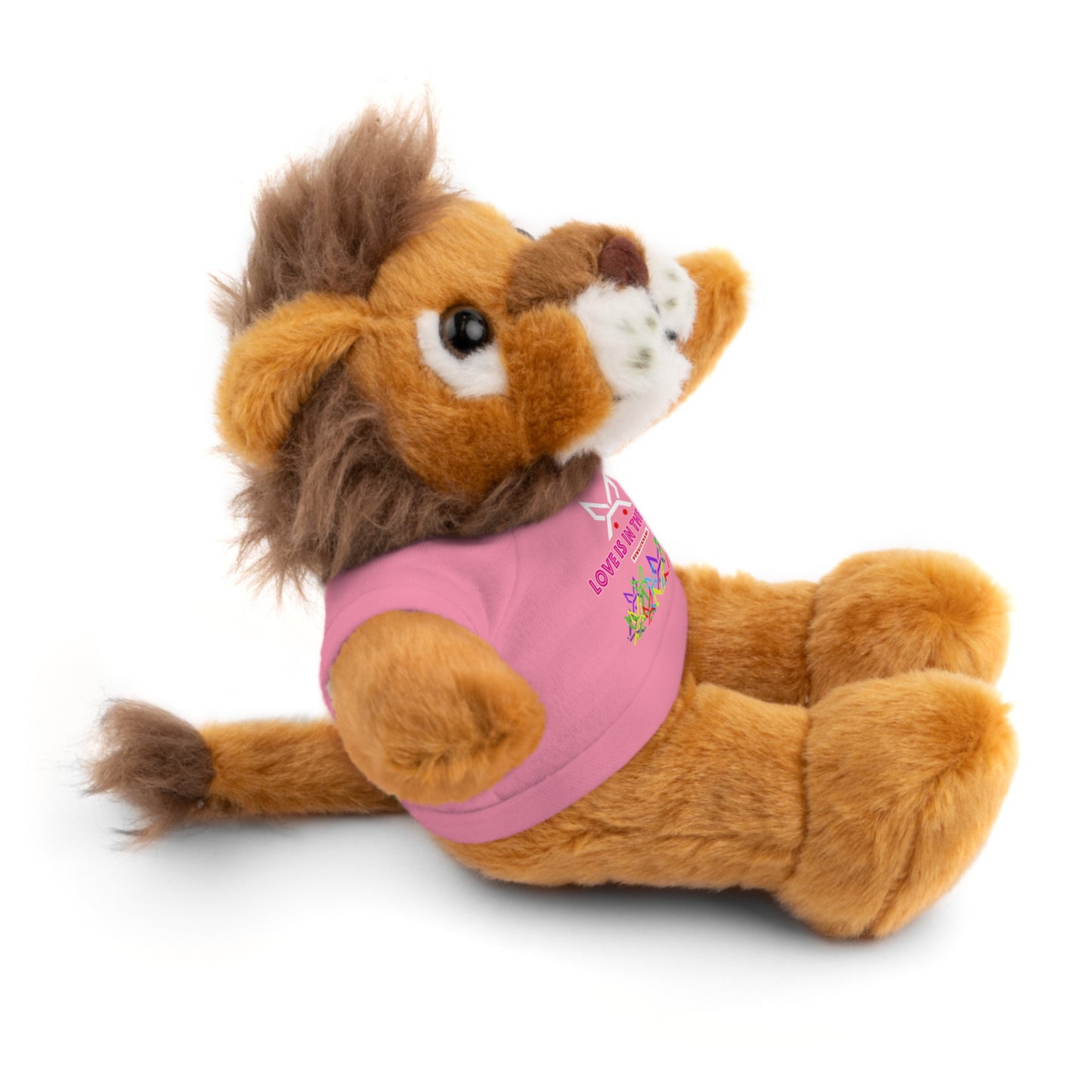 Stuffed animal with Graphic Tee - "Love Is In The Hare"