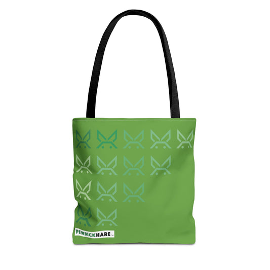 PBH 'Cascade Green on Green HARE'  Tote Bag