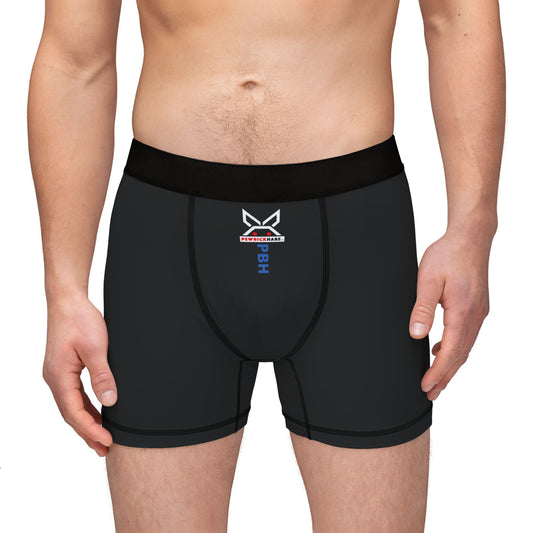 PBH "PBH UNDERWEAR - BLACK|WHITE STRIPE" Men's Boxer Briefs