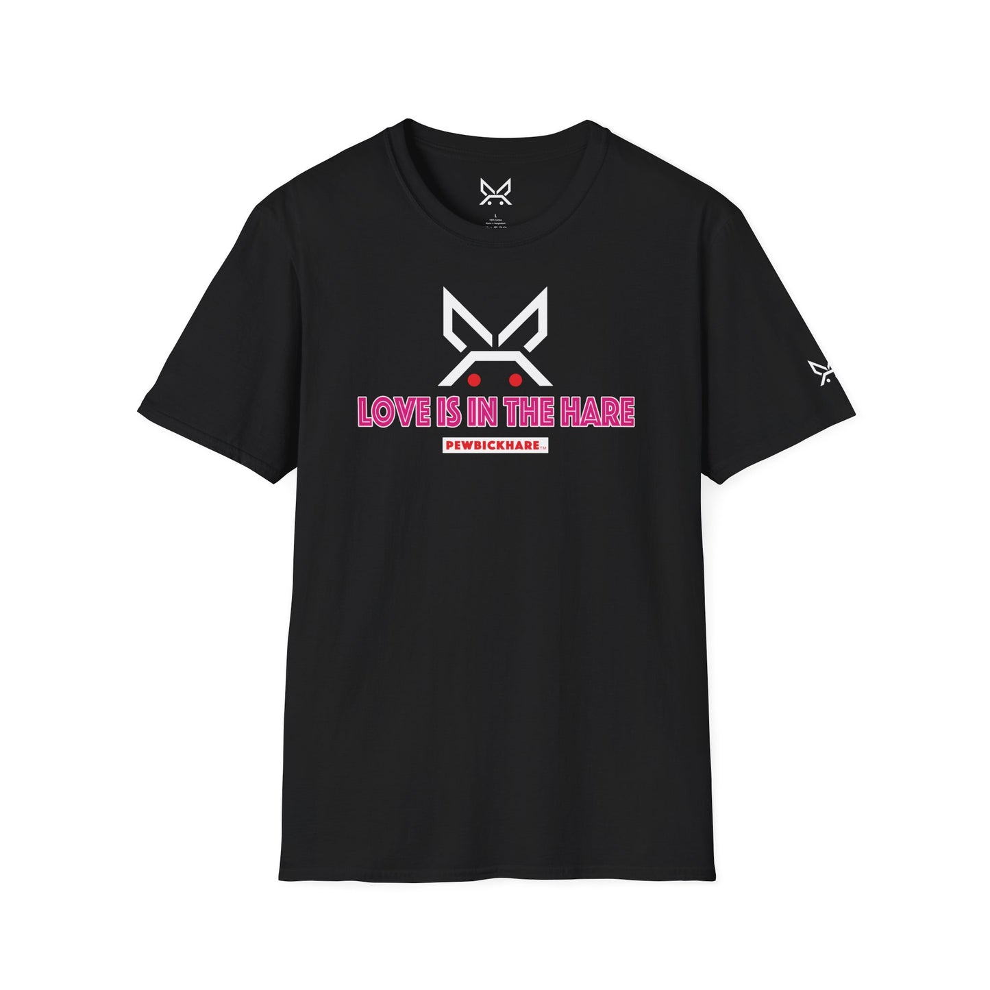 PBH "LOVE IS IN THE HARE" - (White/Pink edition) - Original Unisex Cotton T-shirt